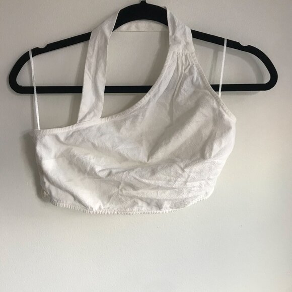 4th & Reckless Tops - White Cropped Tank